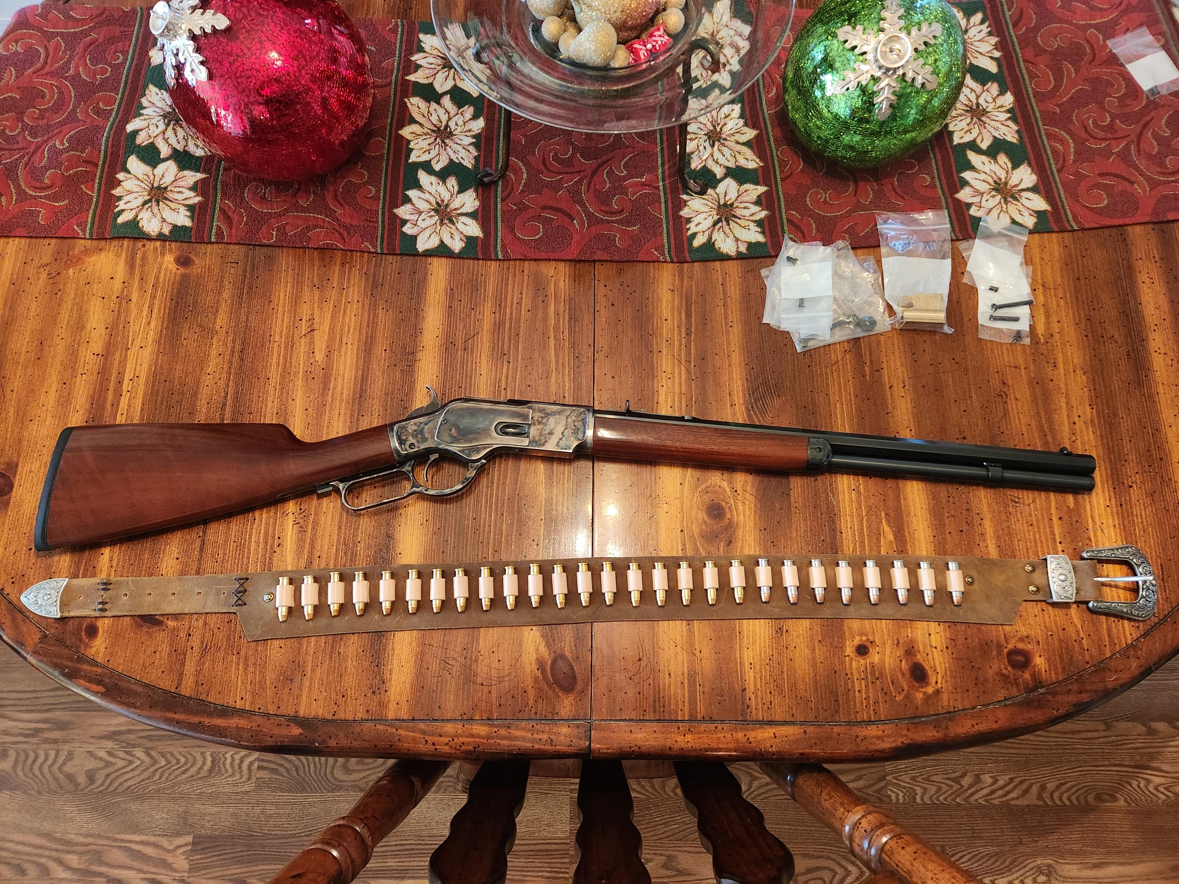 Photo of Model 1873 uberti customized competition lever action .357 "package"