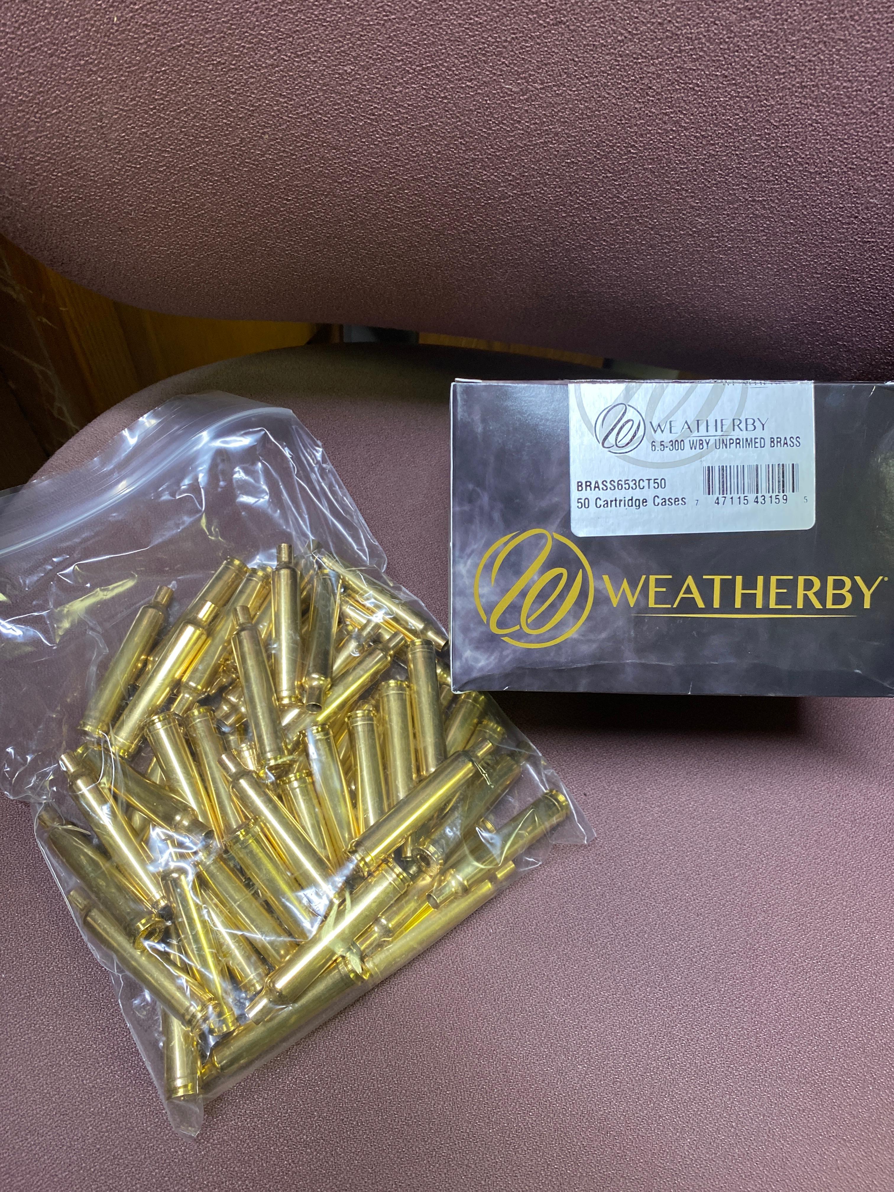 Photo of Weatherby 6.5-300 brass