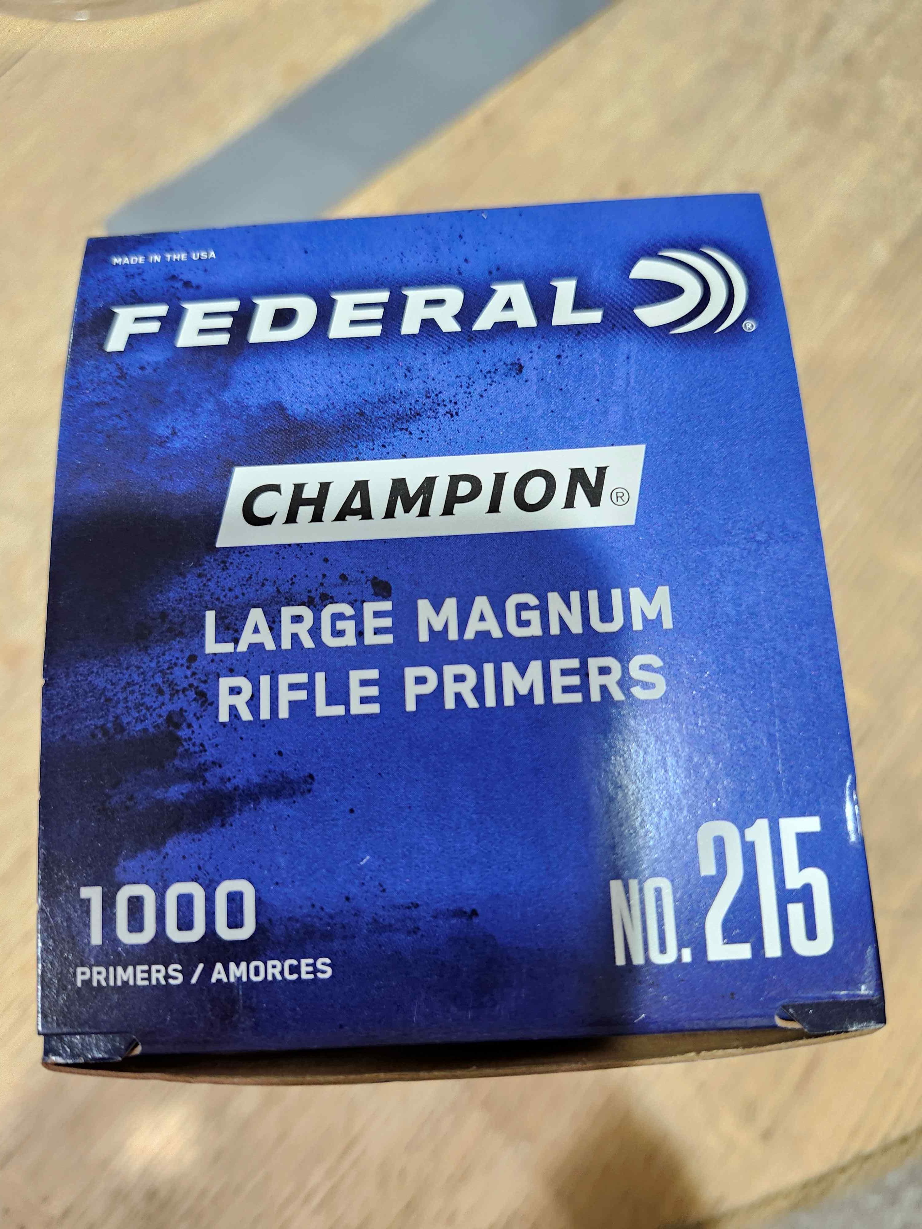 Photo of Federal 215 Large Rifle Magnum Primers