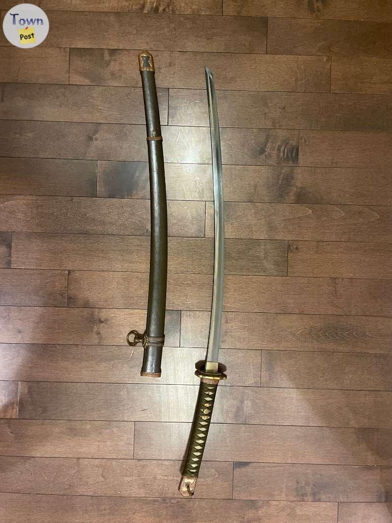 Photo of Authentic Original WWII Japanese TYPE 98 Antique Blade Sword $3500