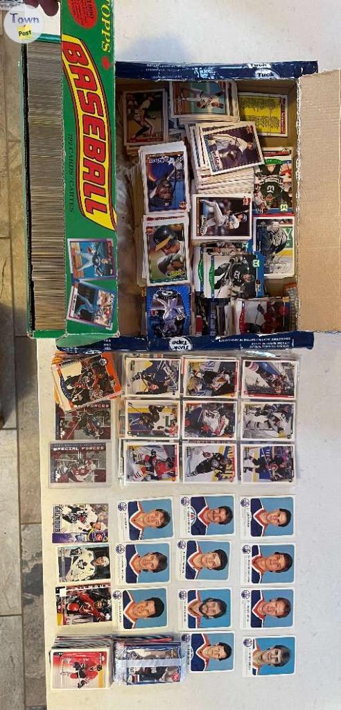 Photo of Hockey and Baseball cards